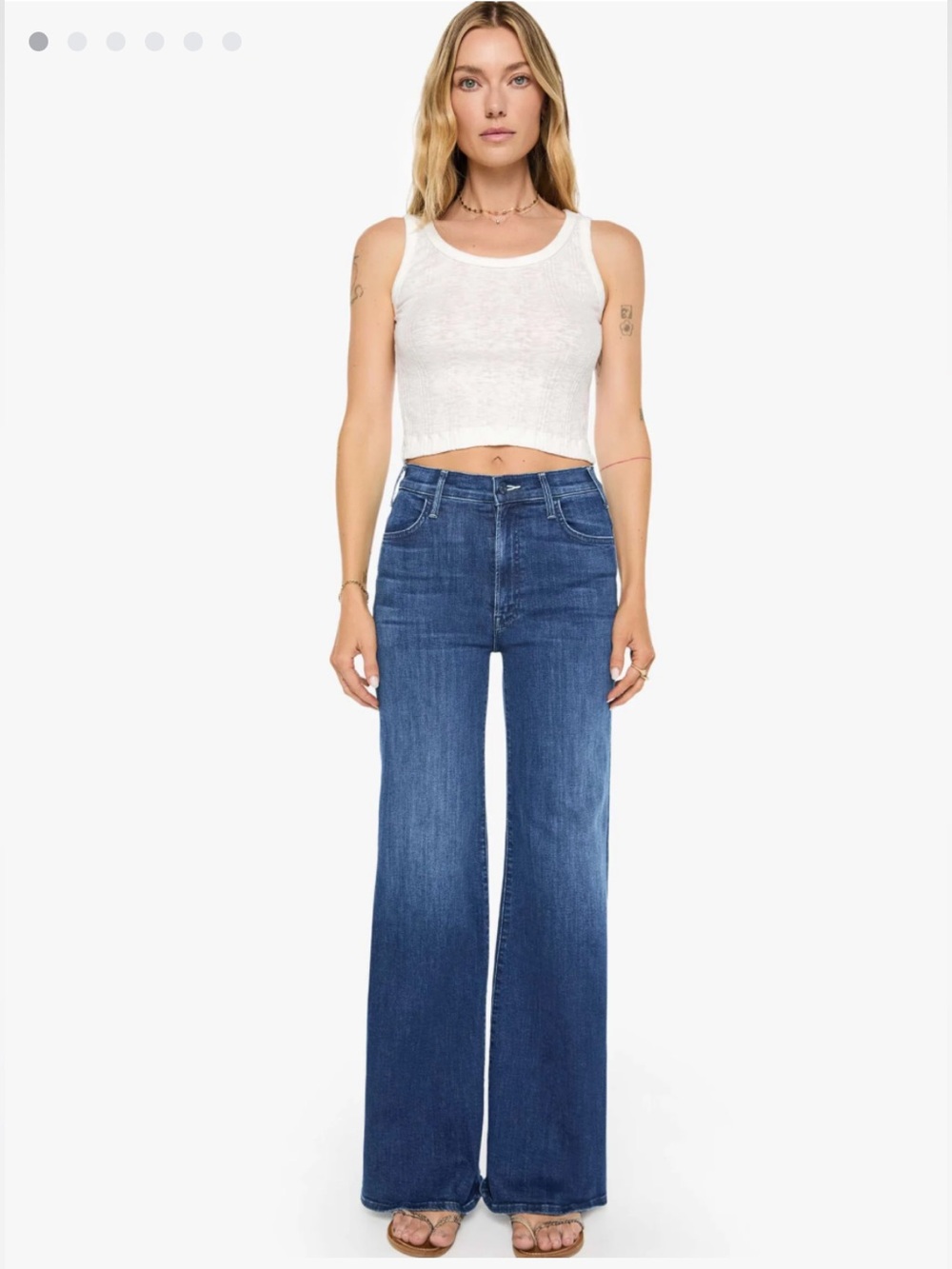 MOTHER The Hustler Roller Sneak Jeans Heirloom Size 24